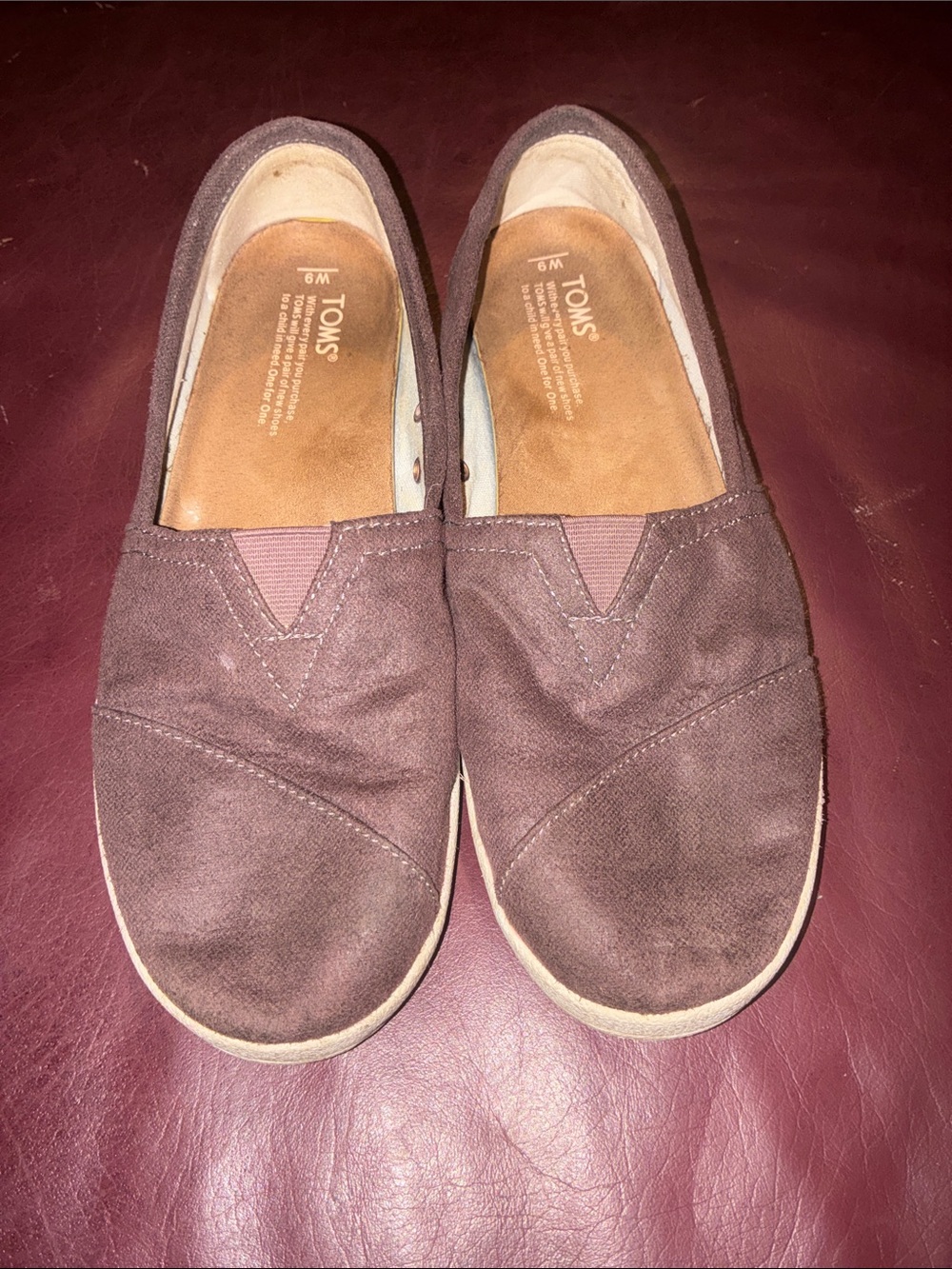 TOMS Men's Slip-On Loafers in Dark Brown Canvas